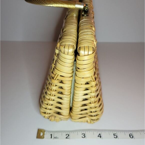 Vintage Rattan Wicker Purse/Tote - Picture 8 of 15